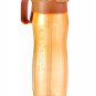 Tupperware Slim Eco Bottle 500ml 16.9oz With Straw & Handle Set Of 2 Bottles (Orange & Green)