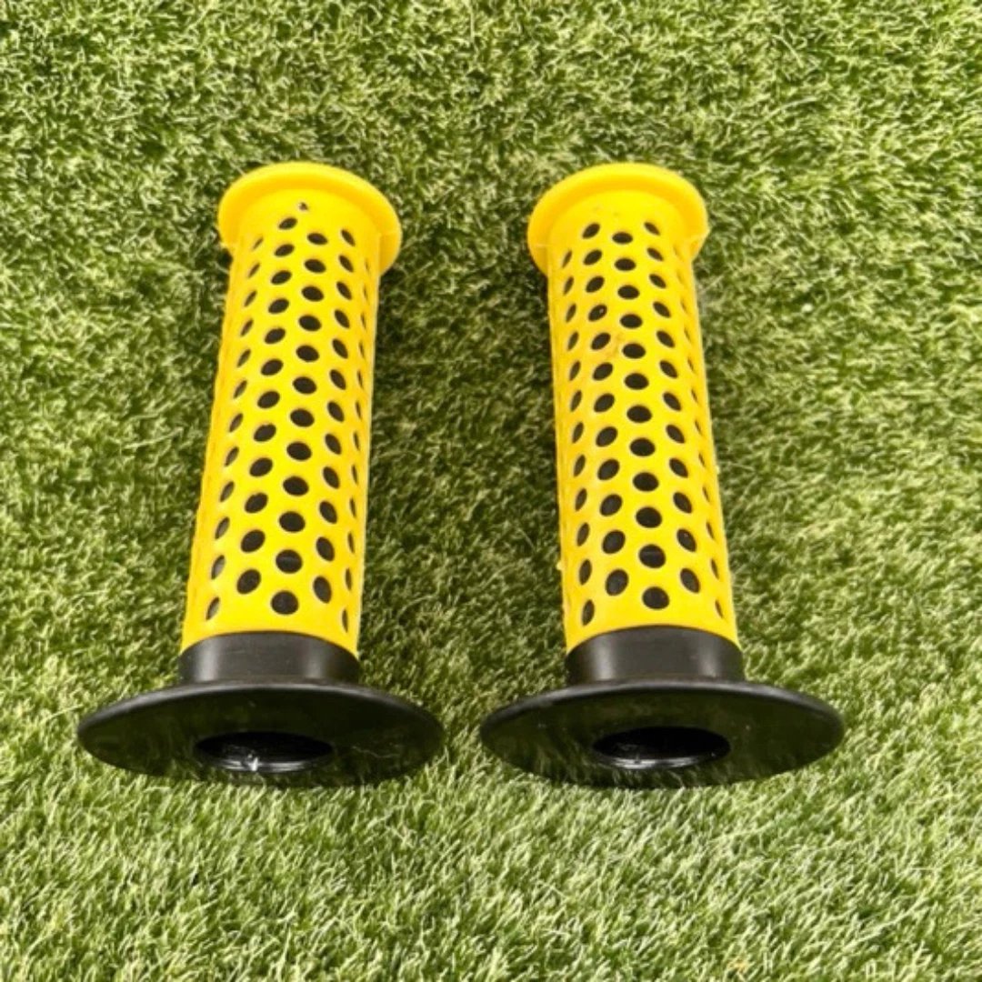 F1 Grips Dotted Yellow Old School BMX Bicycle Fuan Oakley SE GT Redline Haro