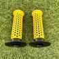 F1 Grips Dotted Yellow Old School BMX Bicycle Fuan Oakley SE GT Redline Haro