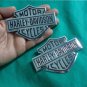 Black Harley Dyna Sportster Softail Touring Fuel Tank Emblems Right & Left