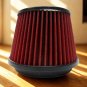 APEXi Style Power Intake Dual Funnel Air Filter + Flange 76mm 3 Inlet Universal