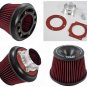 APEXi Style Power Intake Dual Funnel Air Filter + Flange 76mm 3 Inlet Universal