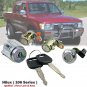 Door Lock & Key Ignition Barrel Set Fit For Toyota Pickup Hilux RN85 LN106 88-97
