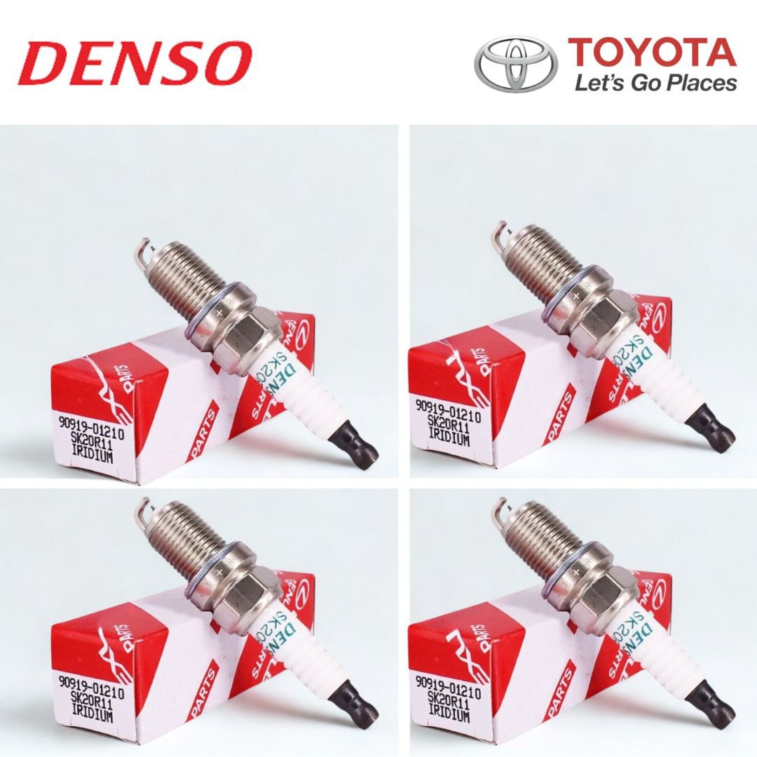 4 pcs Genuine DENSO Iridium Spark Plugs OEM 90919-01210 SK20R11 3297 for Toyota