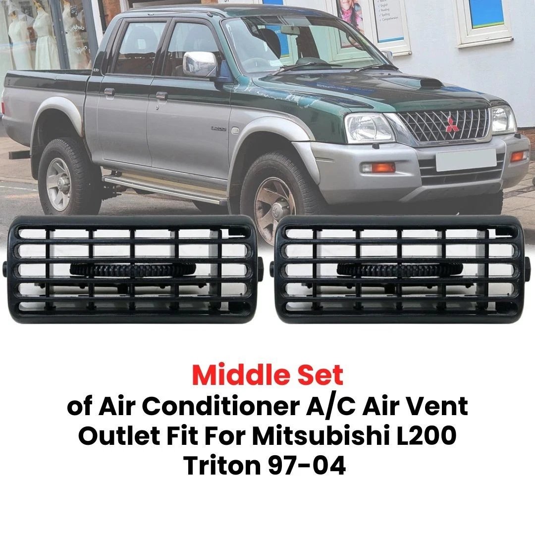 Middle Set of Air Conditioner Air Vent Outlet Fit Mitsubishi L200 Triton 97-04