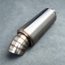 K-Tuned Turndown Muffler 304 stainless steel brushed Alloy In 2.5" Out 3"