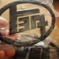 Black TOYOTA TEQ Car Emblem Badge Japanese (13x9.0cm) CAMRY 4RUNNER COROLLA RAV4