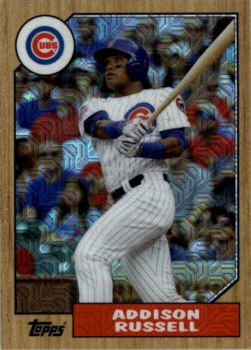 2017 Topps Silver Pack Chrome Insert #87-ARU Addison Russell Chicago Cubs