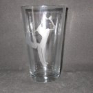 NEW ETCHED CANAAN DOG 13 OZ DRINKING GLASS TUMBLER