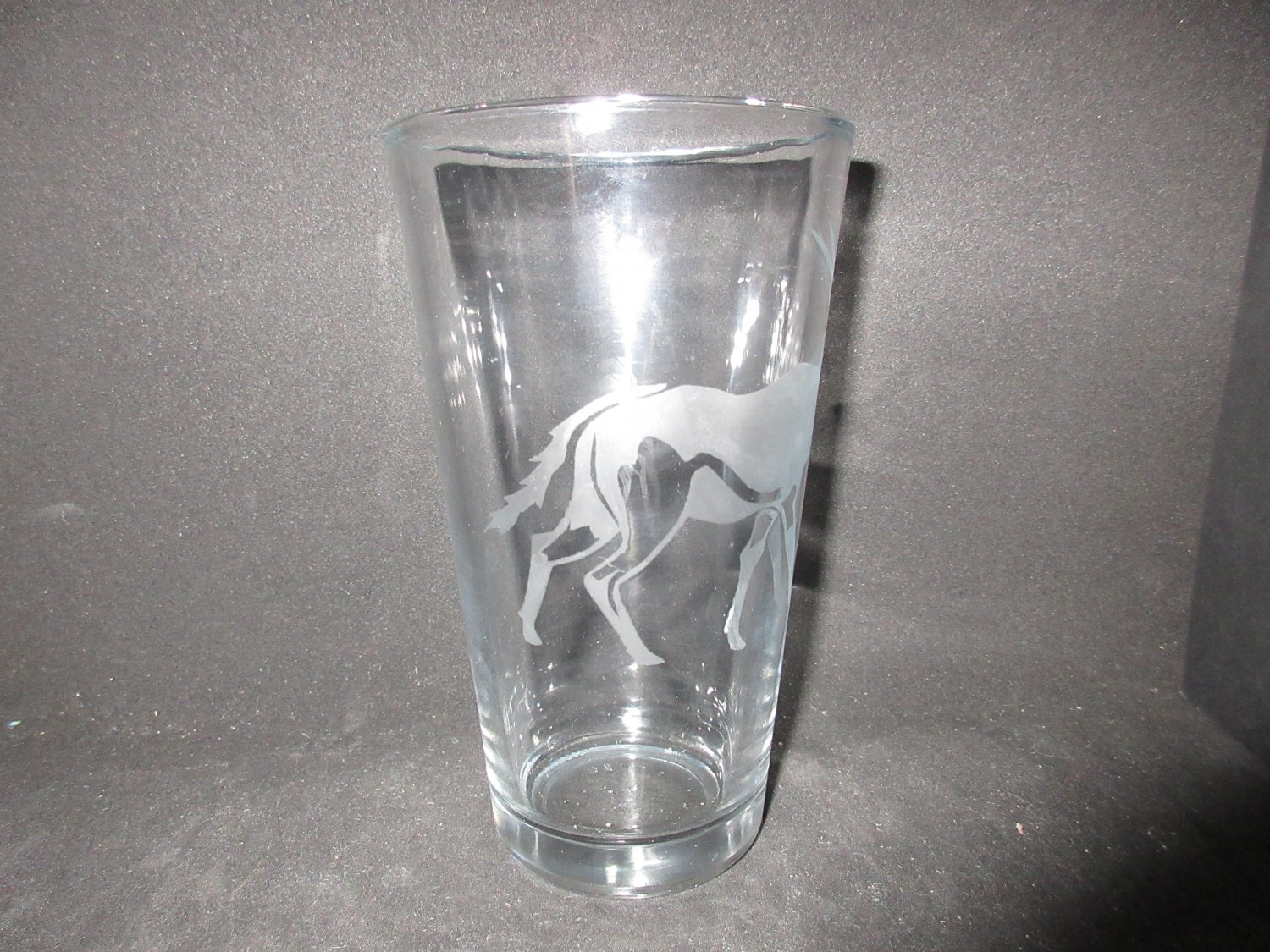 BOGO NEW ETCHED GEMSBOK 13 OZ DRINKING GLASS TUMBLER