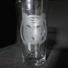 NEW ETCHED TIGER 13 OZ DRINKING GLASS TUMBLER