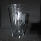 NEW ETCHED TRICERATOPS 13 OZ DRINKING GLASS TUMBLER