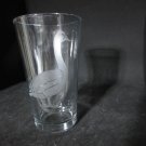 NEW ETCHED TRUMPETER SWAN 13 OZ DRINKING GLASS TUMBLER