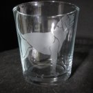 NEW ETCHED TREEING WALKER COONHOUND 10 OZ DRINKING ROCKS GLASS TUMBLER