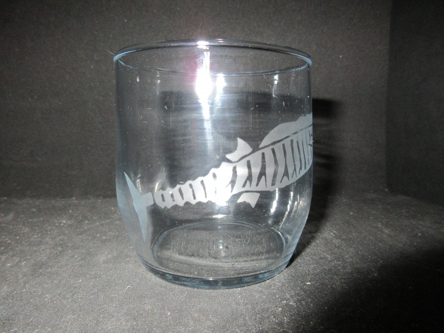 NEW ETCHED WAHOO DRINKING GLASS TUMBLER