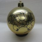 NEW HANDPAINTED ALLIGATOR SNAPPING TURTLE UNBREAKABLE CHRISTMAS BALL ORNAMENT