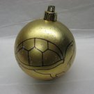 NEW HANDPAINTED TURTLE UNBREAKABLE CHRISTMAS BALL ORNAMENT