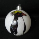 NEW HANDPAINTED MARCONI PENGUIN UNBREAKABLE CHRISTMAS BALL ORNAMENT