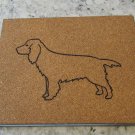 NEW HANDPAINTED COCKER SPANIEL CORK ON TILE TRIVET