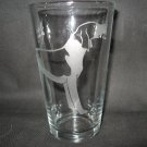 NEW ETCHED AMERICAN-ENGLISH COONHOUND 13 OZ DRINKING GLASS TUMBLER