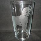NEW ETCHED LAGOTTO ROMAGNOLO 13 OZ DRINKING GLASS TUMBLER