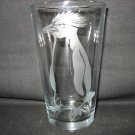 NEW ETCHED MARCONI PENGUIN 13 OZ DRINKING GLASS TUMBLER