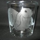 NEW ETCHED LOP-EARED RABBIT 10 OZ DRINKING ROCKS GLASS TUMBLER