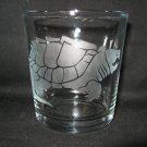 NEW ETCHED ALLIGATOR SNAPPING TURTLE 10 OZ DRINKING ROCKS GLASS TUMBLER