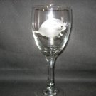 NEW ETCHED MOUSE STEMMED WINE GLASS