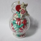 VINTAGE 1994 HALLMARK CANDY CAPER MOUSE CHRISTMAS TREE ORNAMENT WITH BOX