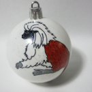 NEW HANDPAINTED COTTON-TOP TAMARIN UNBREAKABLE CHRISTMAS BALL ORNAMENT