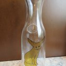 NEW HAND PAINTED FENNEC FOX GLASS WINE WATER CARAFE