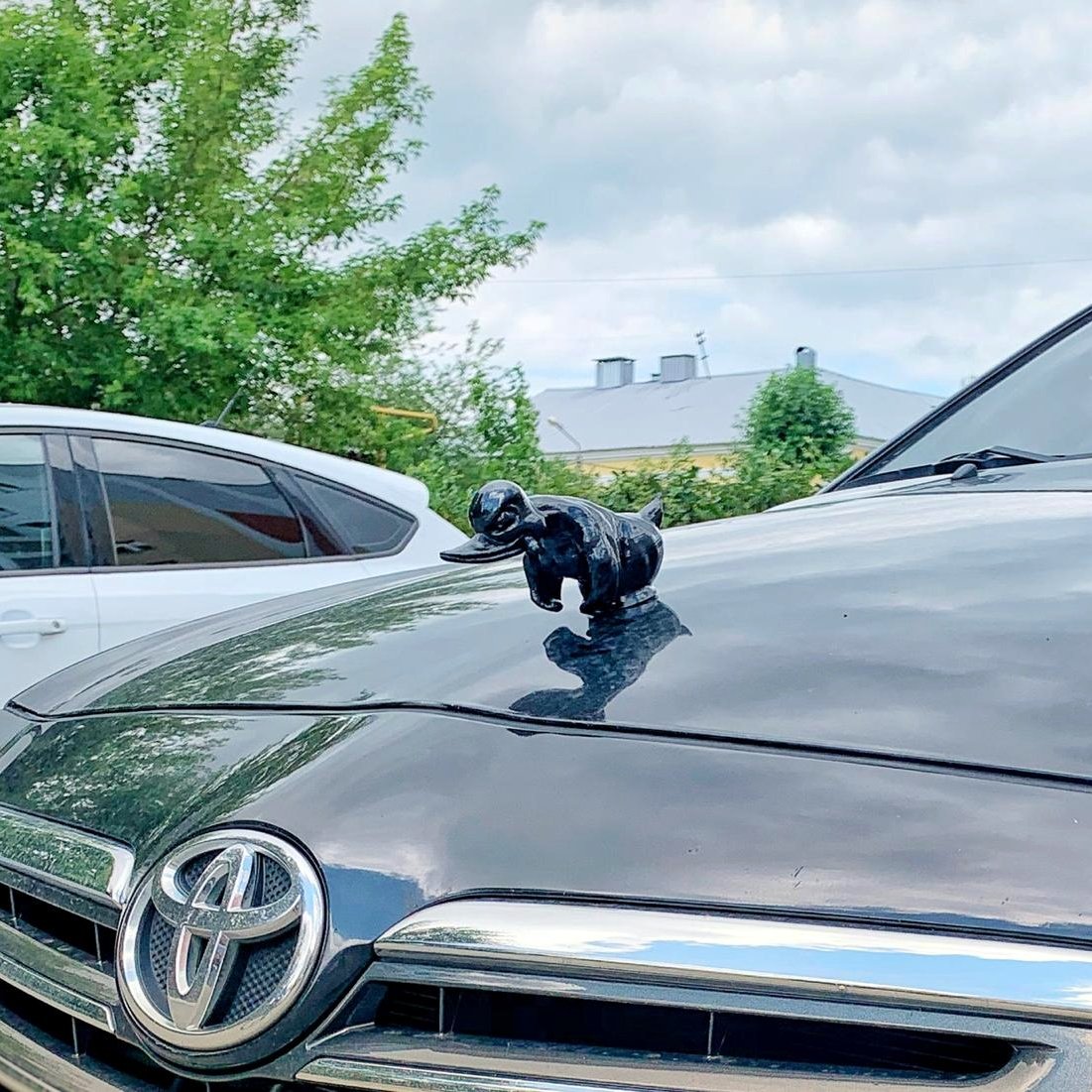 Convoy angry bad duck from Death Proof hood ornament (car radiator mascot)