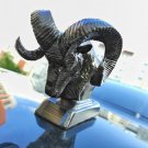 Black dodge ram hood ornament (car radiator mascot) from plastic