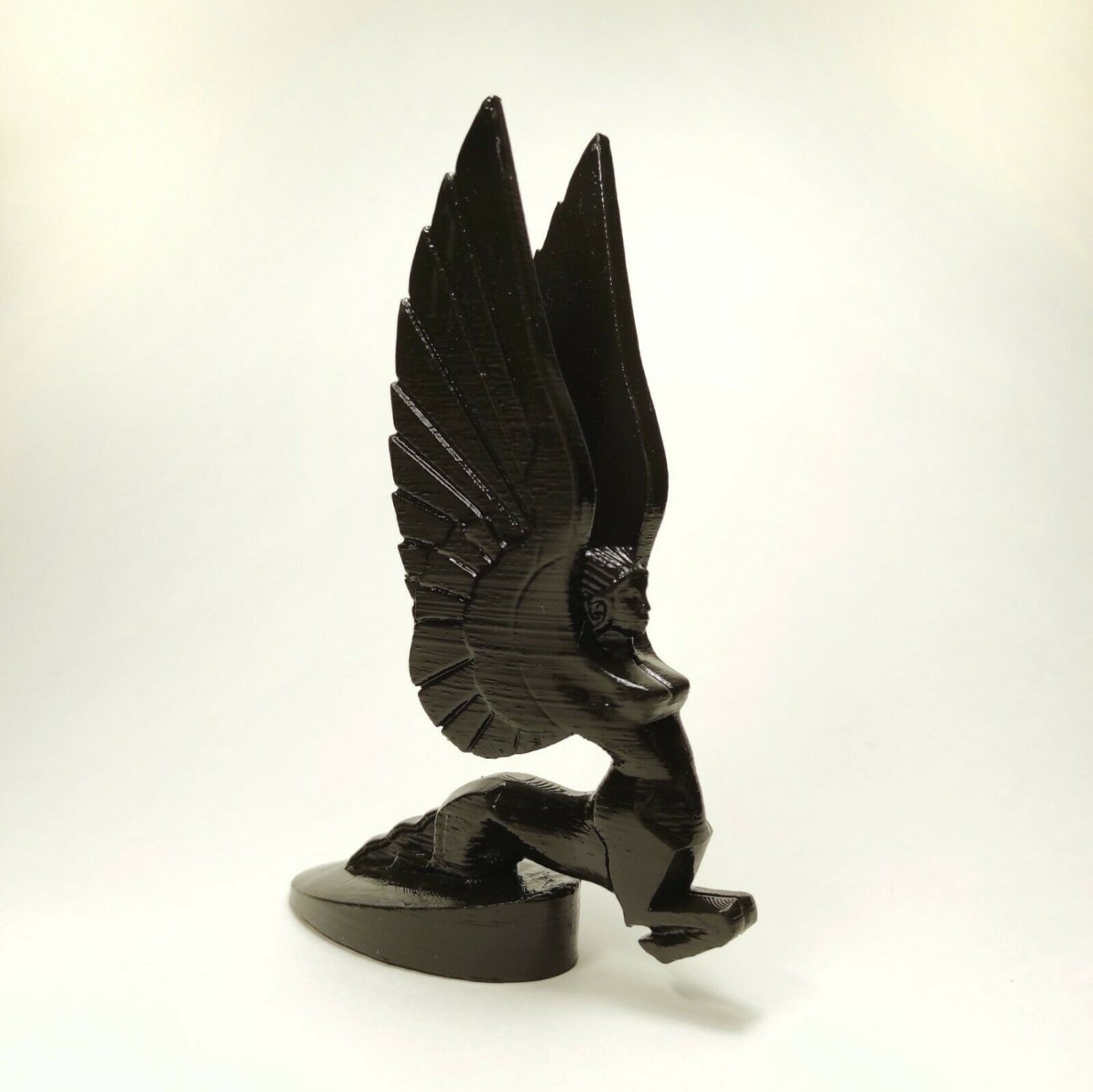 Flying girl centaur hood ornament (car radiator mascot)