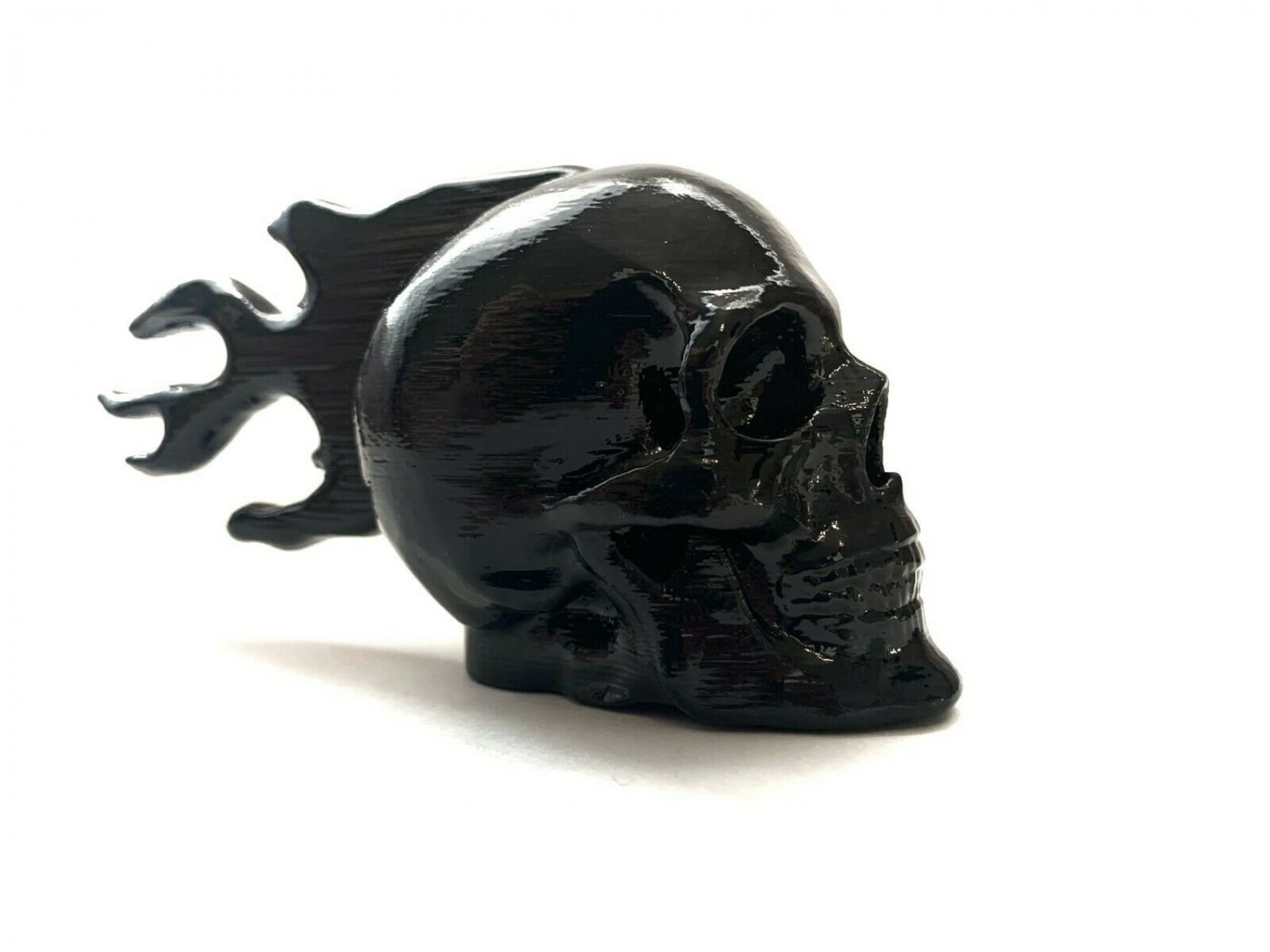 Flaming skull (Ghost Rider) hood ornament (car radiator mascot)