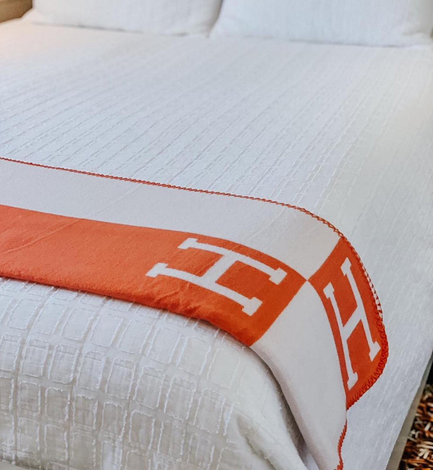 Cashmere Monogram H Home Decor Blankets & Throw Blankets