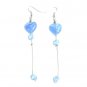 Blue Heart Earrings