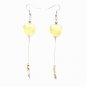Yellow Heart Earrings