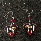 For the love of Horror Heart Shaped Beetlejuice Tableau Dangle Earrings For the love of Horror Heart Shaped Beetlejuice Tableau Dangle Earrings