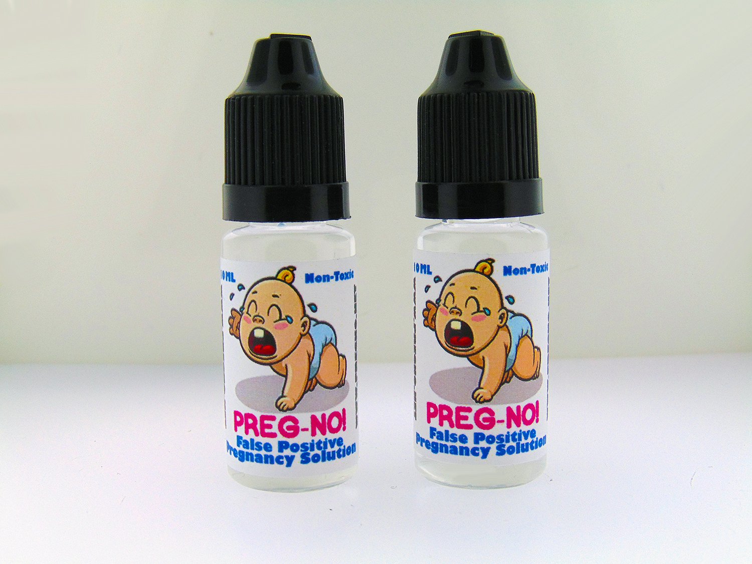 PREG-NO! TWIN PACK FALSE POSITIVE PREGNANCY SOLUTION PRANK LIQUID!