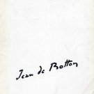 Jean de Botton  MODERN ART Painting Humanized Abstraction RETROSPECTIVE Exhibition Catalog