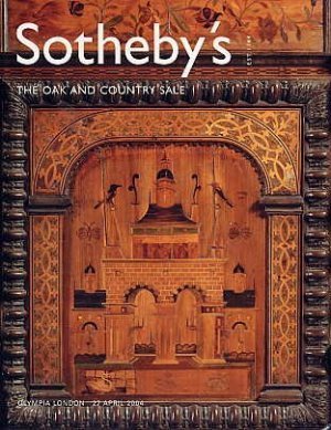 Furniture Tapestry ART BOOK Sotheby Auction Catalog OAK COUNTRY Folk Art Furniture Crafts