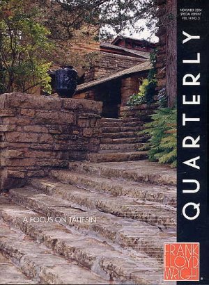 Frank Lloyd Wright Quarterly ARCHITECTURE BOOK Periodical TALIESIN History Design