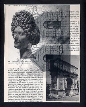 ORIGINAL ART Found Object Surrealism Photography Ancient Rome St. Louis Tomb