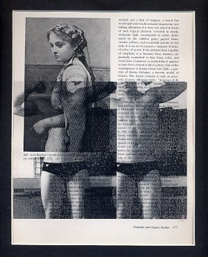 ORIGINAL ART Mixed Media Found Object Male Nude Surrealism Photography Gay Colour Corot