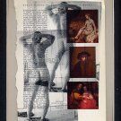 Original ART Some Kind of Isolation Gay Colour Found Object Male Nude Photography Collage Rembrandt