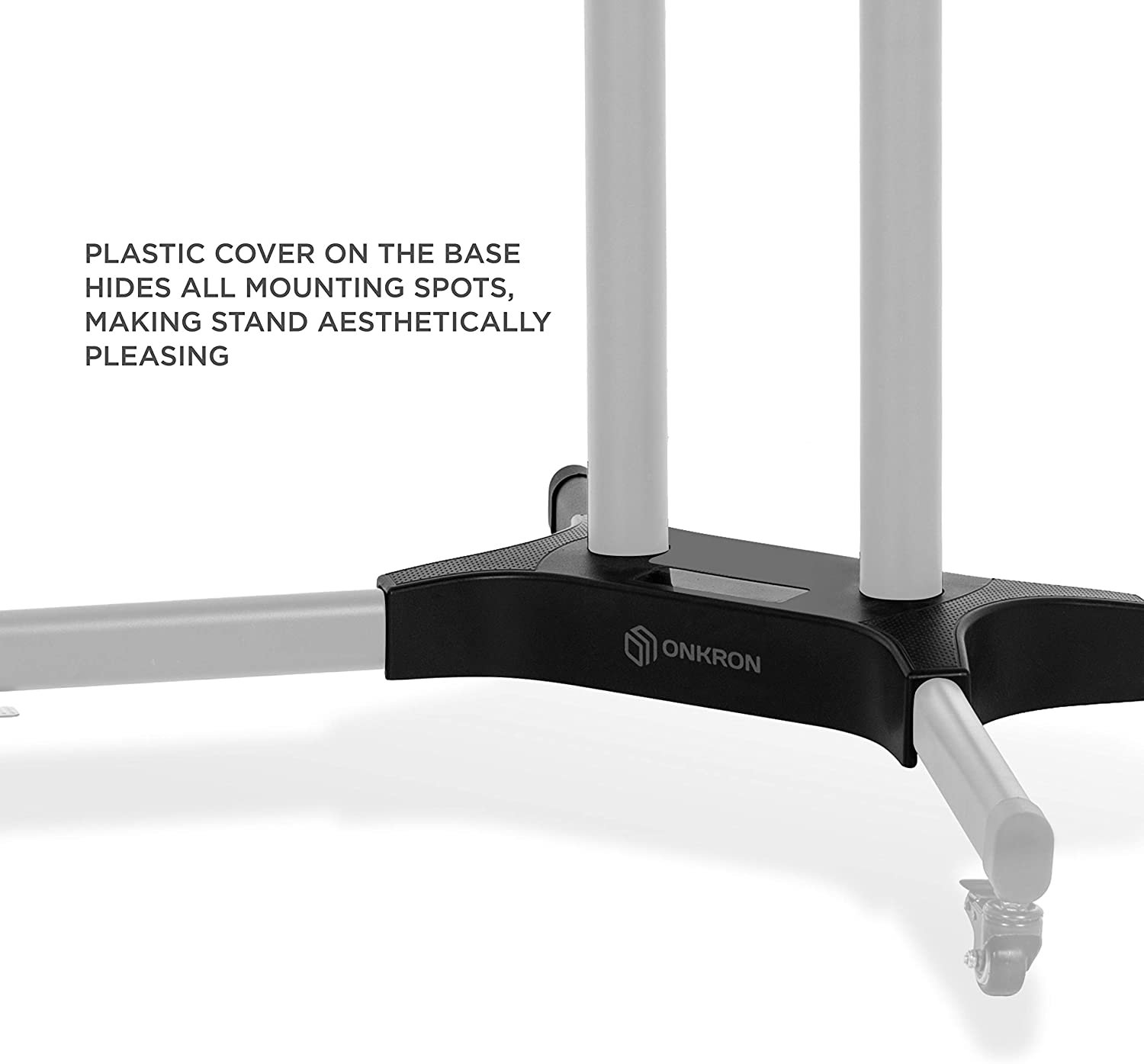 ONKRON TS1351BLK Mobile TV Stand for 40 to 65 Inch LCD LED TV Screens