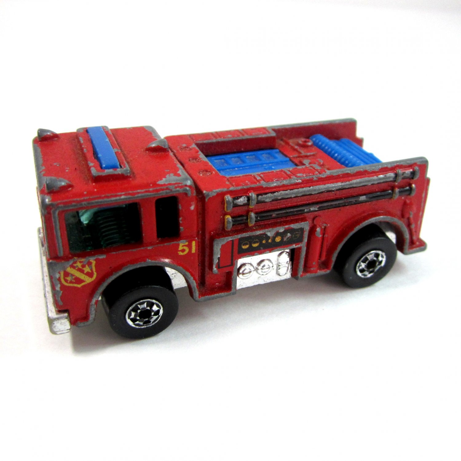 Vintage 1977 Mattel Hot Wheels Red Fire Eater Fire Engine Pumper Truck
