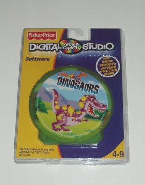 Fisher Price Digital Arts Crafts Studio Software Dinosaur